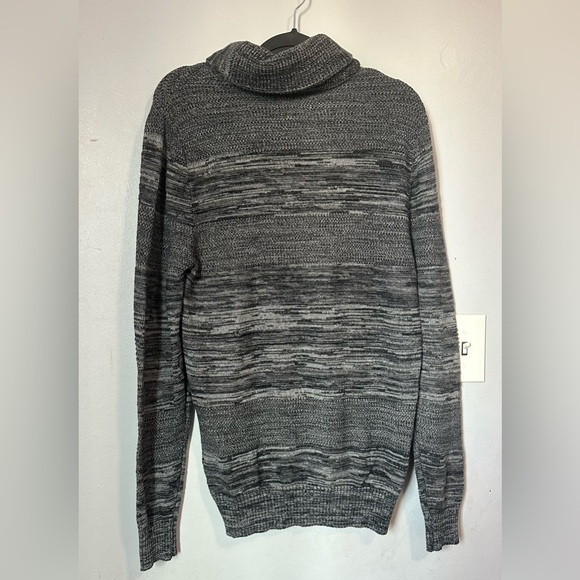 Sun + Stone Gray Knit Turtleneck Sweater - Picture 2 of 8